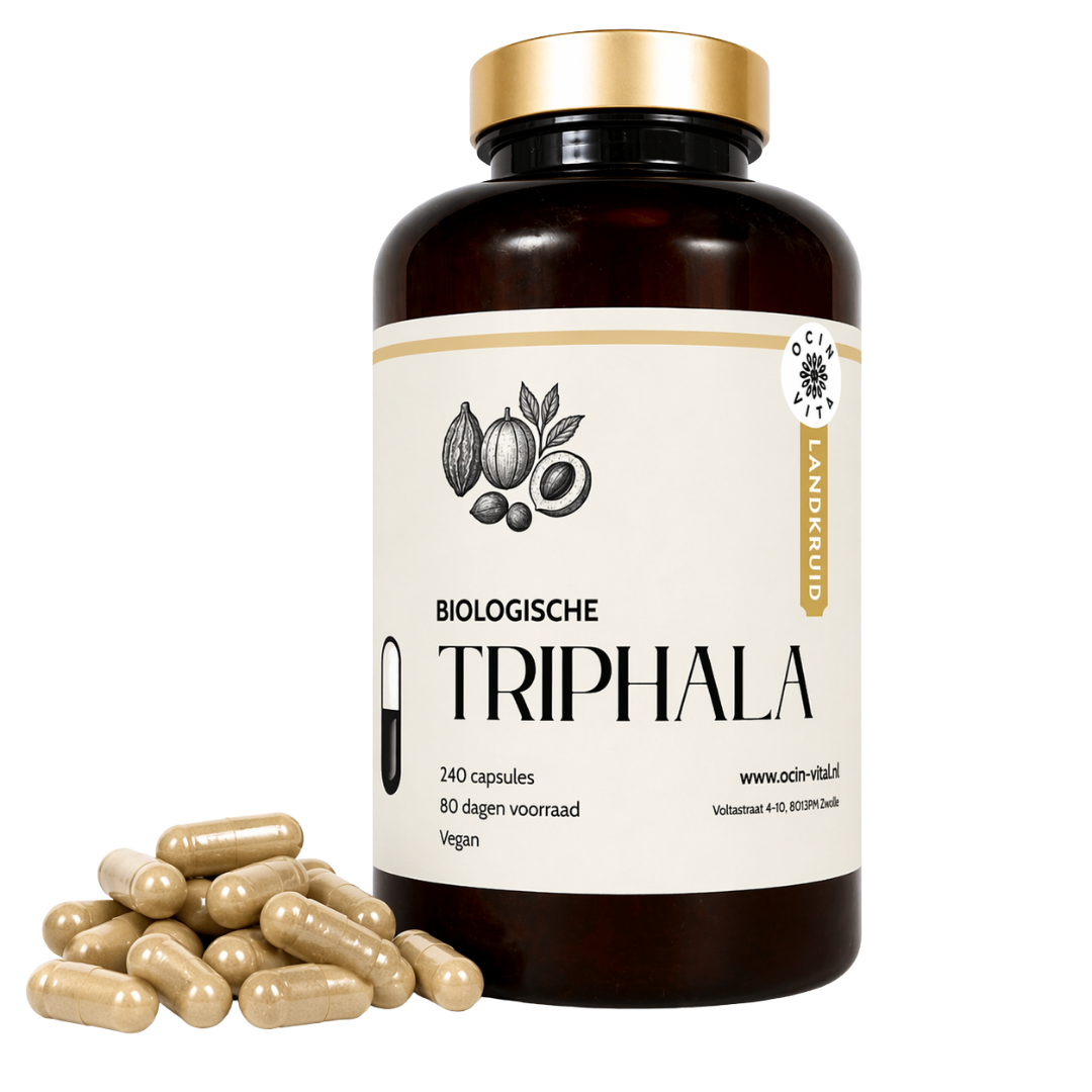 Biologische Triphala Capsules – Traditionele Ayurvedische kruidenformule