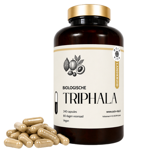 Biologische Triphala Capsules – Traditionele Ayurvedische kruidenformule