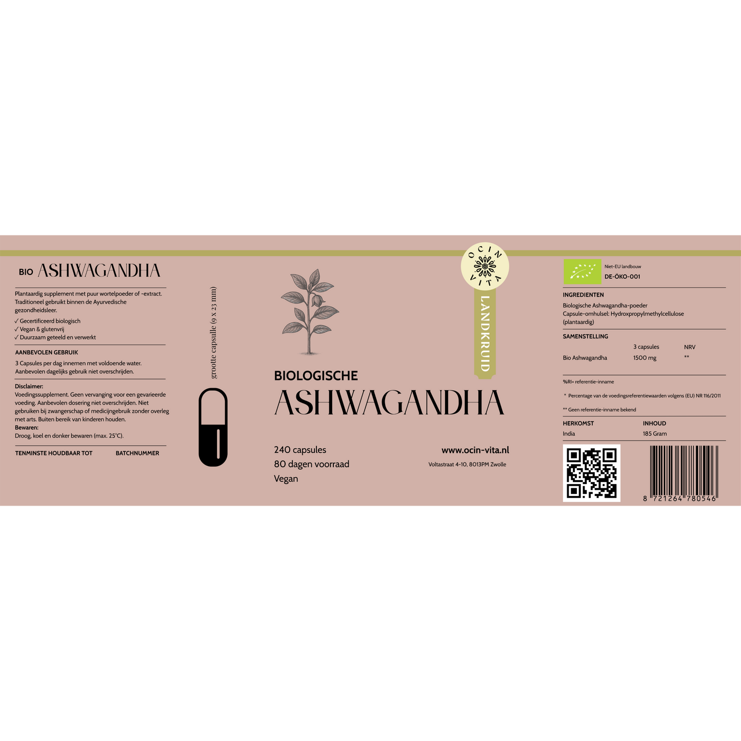 Biologische Ashwagandha Capsules – Natuurlijke Balans & Innerlijke Rust