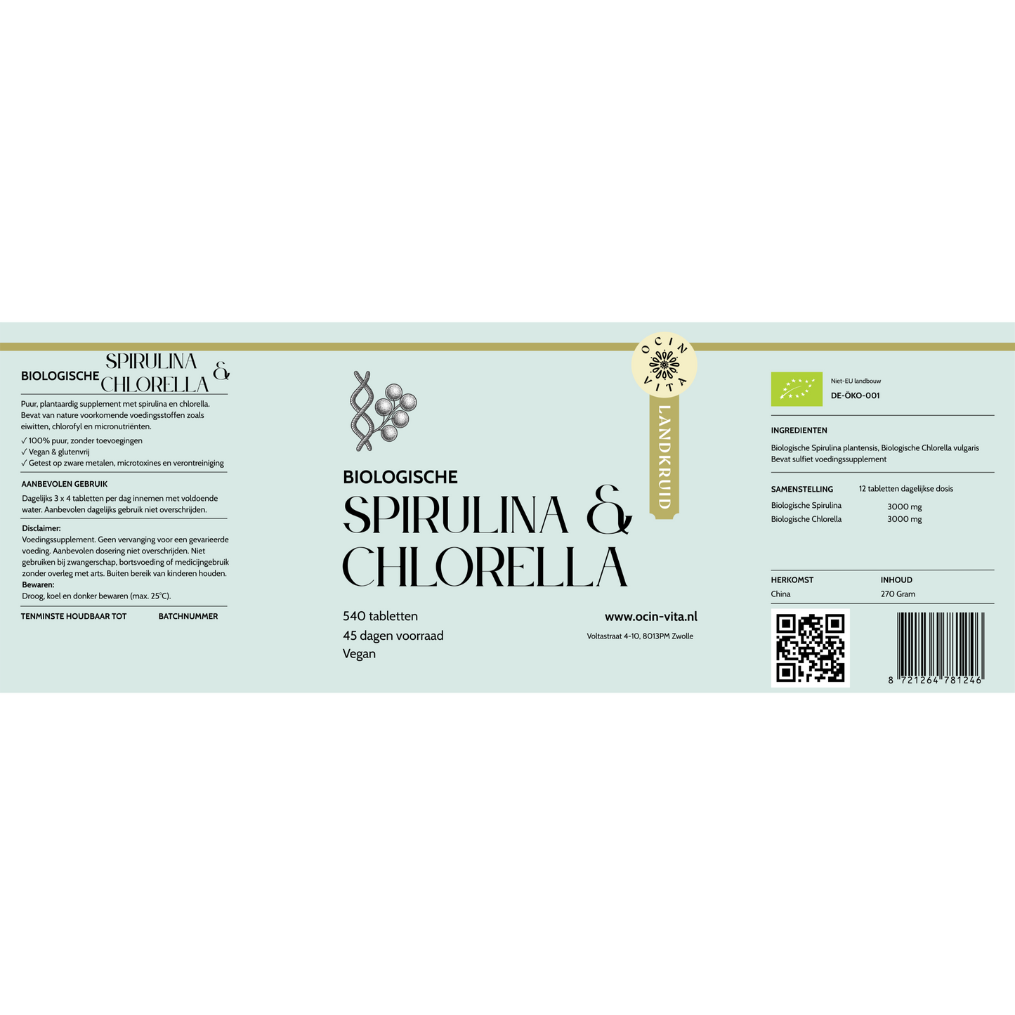 Spirulina & Chlorella Tabletten – Natuurlijke Superfood – Energie & Vitaliteit