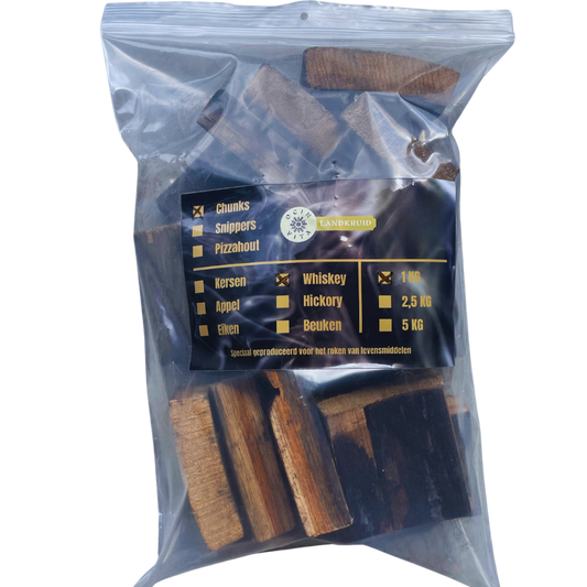 BBQ Rookhout Chunks Whiskey Barrel - Unieke BBQ Smaak van Gerijpt Eikenhout