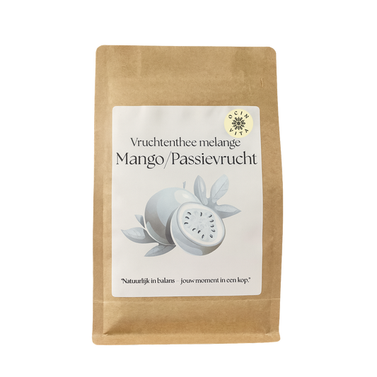 Mango/Passievrucht Fruitthee Melange – Tropische Verfrissing in een Kopje